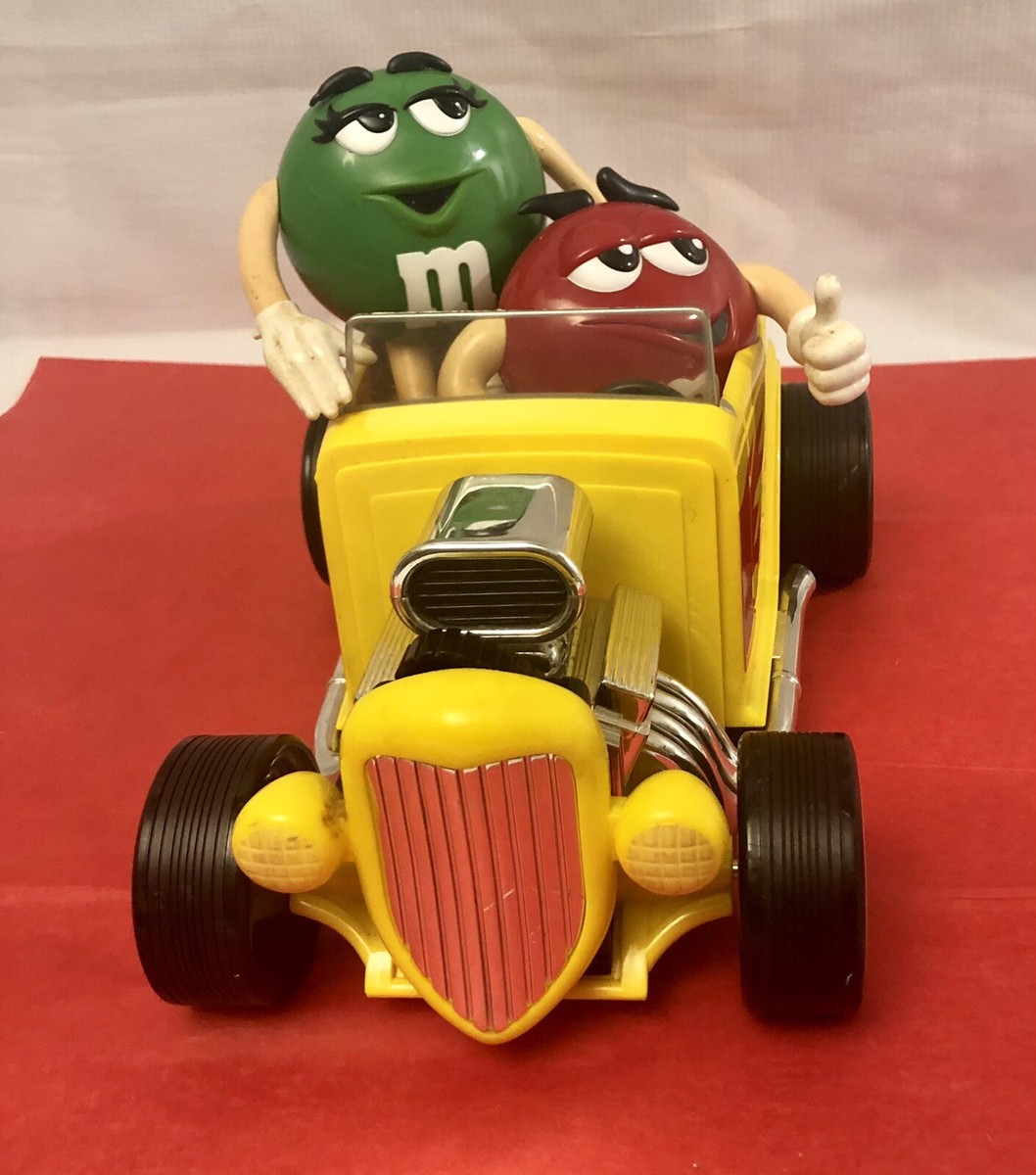 M & M's CANDY DISPENSER HOT ROD CAR - YELLOW | eBay