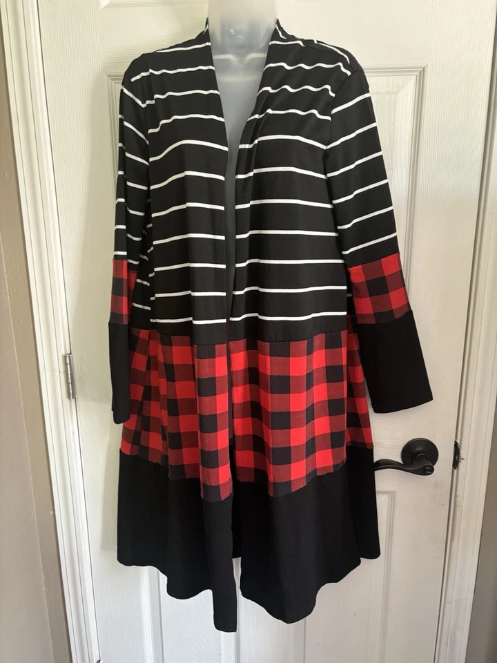 Cárdigan mujer frente abierto manga larga talla L Foto 4 de 4