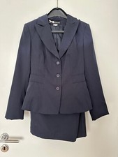 HEINE Kostüm Damen Gr. 36 marine-blau Business-Look, Blazer + Rock figurbetont
