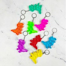 Pop It Dinosaur Keychain Mini Pop It, Fidget Toy Push Pop Keychain
