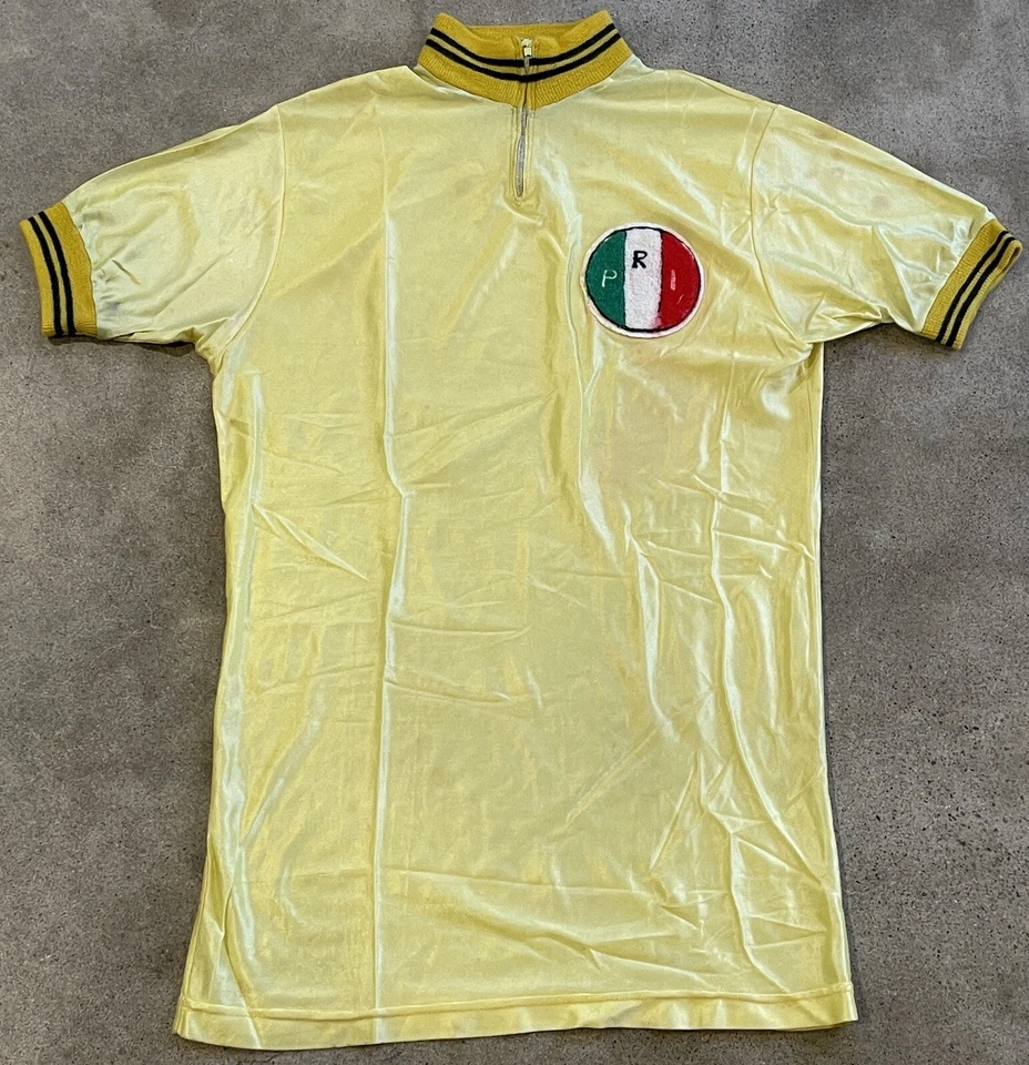 Camiseta deportiva de ciclismo original MEXICO PRI de colección años 70 kit III HERMOSA mediana RARA Foto 2 de 4