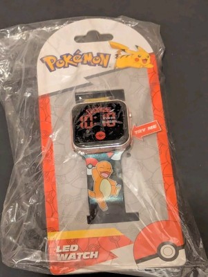 Pokemon LED Kinderuhr Neu Pikachu Charmander