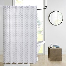 Bathroom Waterproof Shower Curtain Long Wide PEVA Curtains Mould Proof 12 Hooks