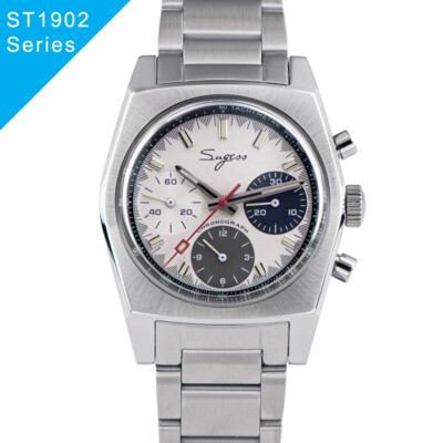 Seagull Sugess ST1902 Panda 37mm Special Chronograph Domed Sapphire 2 Strap 1963
