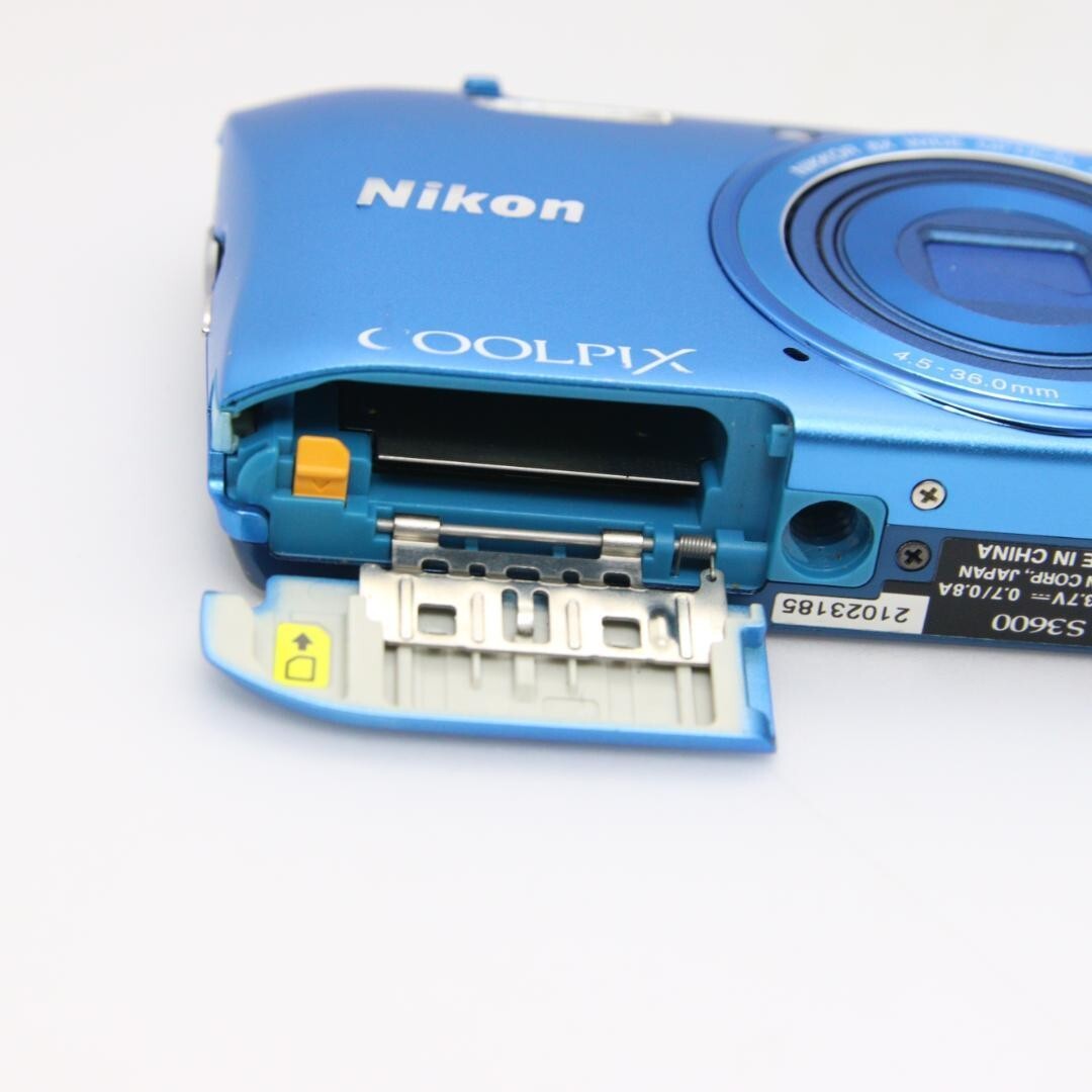 Nikon COOLPIX S3600 Blue 20.0MP Compact Digital Camera From Nikon COOLPIX S3600 Blue 20.0MP Compact Digital Camera From