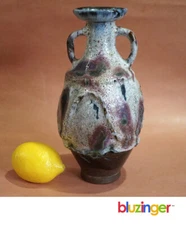 Vintage Persian Storage Jar Vase w/ Rope Decoration North Carolina ? Jugtown ??