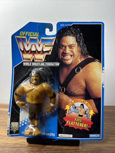 WWF Hasbro The Headshrinkers Fatu Action Figure Wr...