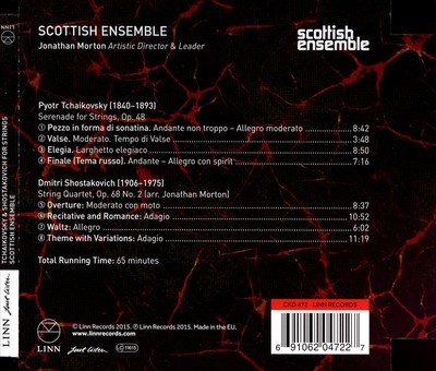 SCOTTISH ENSEMBLE TCHAIKOVSKY: SERENADE FOR STRINGS, OP. 48; SHOSTAKOVICH: STRIN