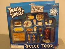 Teeny Tinies Greek Food Mini Play Set 20 Pieces NEW