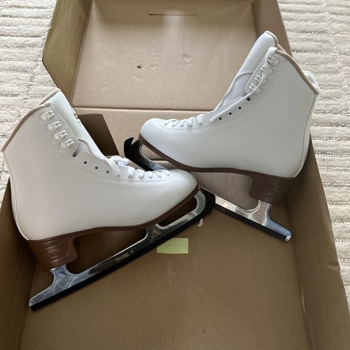 Jackson Ultima Mystique Ladies Women White Figure Ice Skates JS1490 Size 8 New