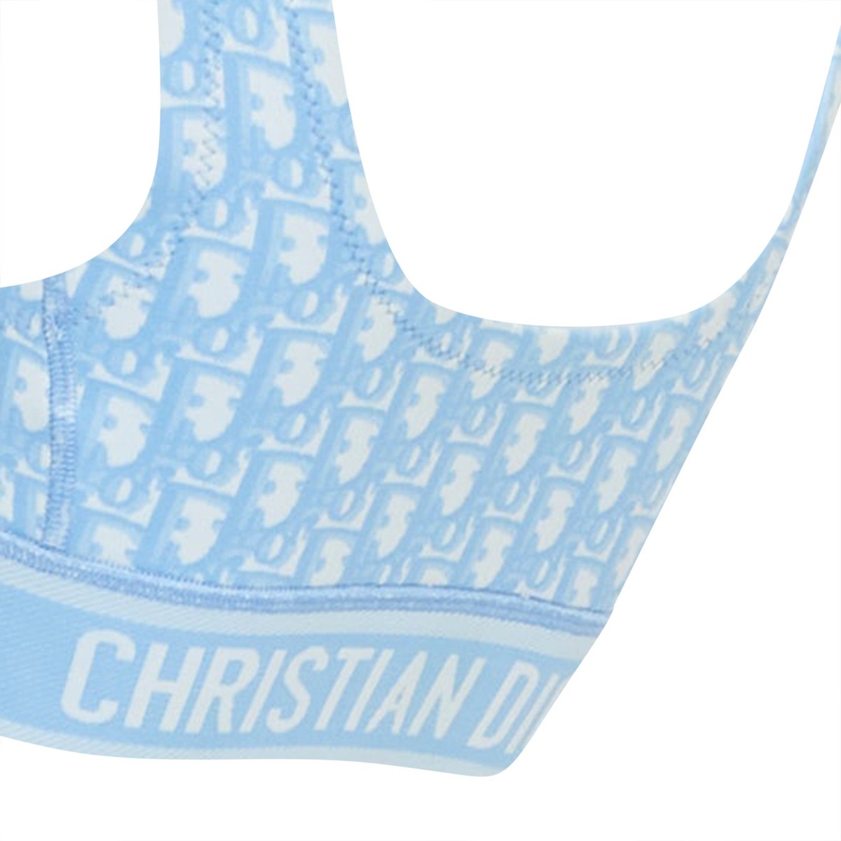 Christian Dior White Oblique Monogram Zip Crop Top Shorts