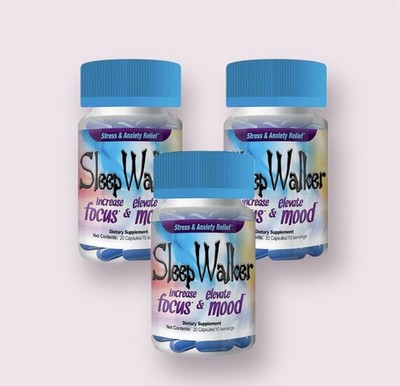 Sleepwalker 20ct Focus Increase Mood Enhancer SEALED BOTTLE  FREE SHIP
