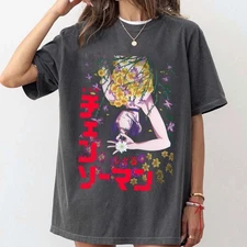 Chainsaw Man Reze Arc Movie Sweatshirt Anime Manga Dark Wash Graphic Tee