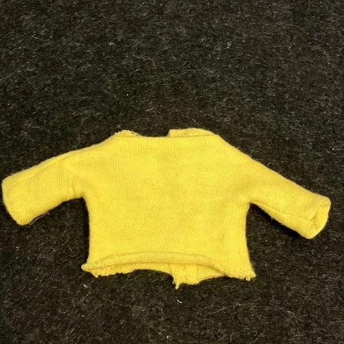 Vintage Francie 1258 Clam Diggers Yellow Shirt - Top - 1966 Mattel Outfit - NM