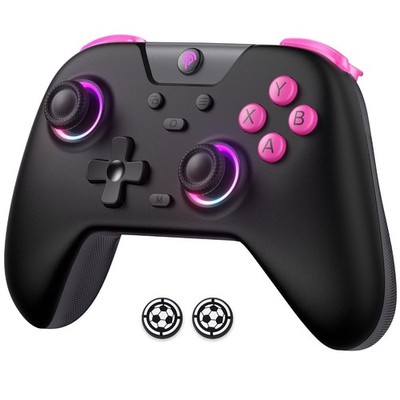 X05 Controller schwarz Bluetooth für PC Switch Steam Handy mit RGB Licht 80h
