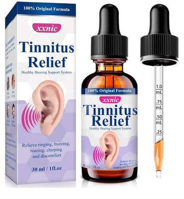 Xxnic Tinnitus Relief Drops 60 ml Healthy Hearing Support System Exp 10/2026