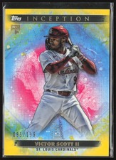 2024 Topps Inception Victor Scott II Yellow /199 St. Louis Cardinals #81 RC