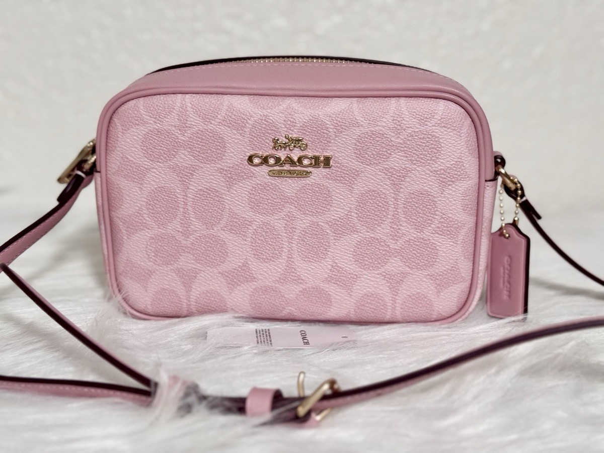 NWT Coach CY752 Mini Jamie Camera Bag In Signature Canvas Powder
