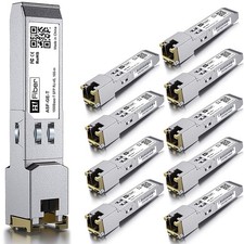 Image of 10 Pack 1000BASE-T SFP to RJ45 Copper Module for Network Upgrades Unmanaged