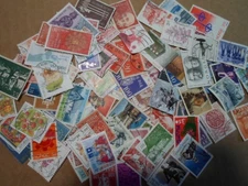 Collection lot 100 different large stamps of Norway - packet B