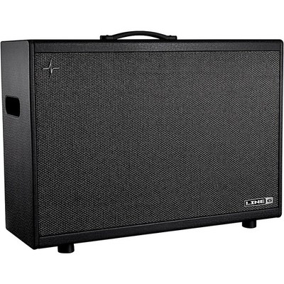 Line 6 Powercab 212 Plus 2x12 Powered Stereo Guitar Speaker Cab Black and Silver