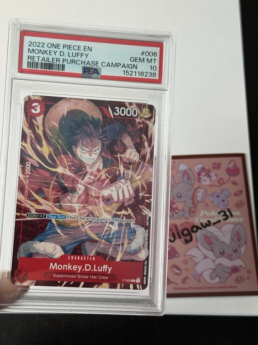 Monkey.D.Luffy-P-006 P-006 One Piece Promotion Cards for sale | eBay