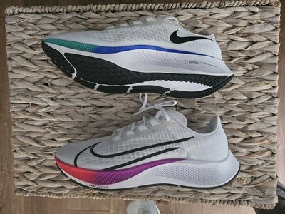NIKE AIR ZOOM PEGASUS 37 WHITE SZ 13 MULTI-COLOR BQ9646-103 MEN'S RUNNING SHOES