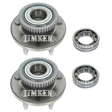 Front and Rear Wheel Bearings & Hubs Kit Timken For Ford Mustang RWD 2010-2014