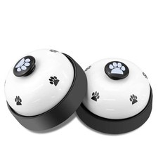 Dog Training Bell - 2 Pack White Metal