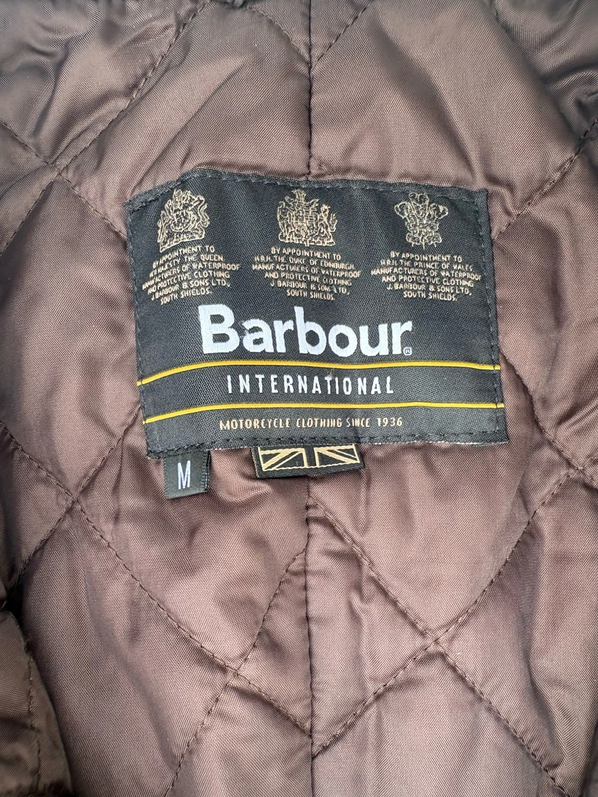 Barbour Men's Waxed Jacket Brown Quilted Lining Steve McQueen Medium M - product detail image 6