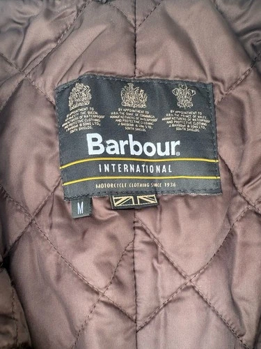 Barbour Men's Waxed Jacket Brown Quilted Lining Steve McQueen Medium M image 6