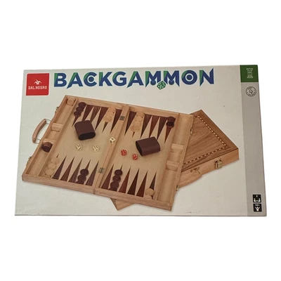 Backgammon Dal Negro Holzkoffer mit Holzintarsien wie Neu - Bild 1 von 4