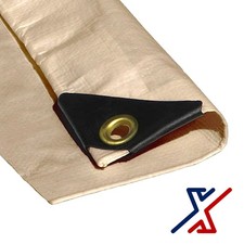 12 x 10 Desert Color 10 Mil Heavy Duty Tarp / Canopy by X1Tools/Tarps