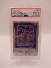 Trae Young 2020-21 Panini Recon Signed No. RS-TRY PSA 10