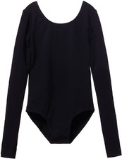 Girls Kids Classic Basic Long Sleeve Leotard for Ballet Dance Gymnastics Outf...