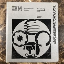Vintage IBM General Systems Division 3-RING BINDER Capacity Planning Computer