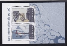 Denmark 1373a (1372-73) MNH 2007 International Polar Year Souvenir sheet of 2