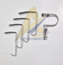 Davis Boyle Mouth Gag Set with 4 Blades Size 2.5",3",4",4.5" ENT Oral Surgery