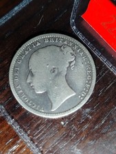 1868 Victoria Silver Shilling - DIE 36 - Young Head - Bold Detail - Rare Clarity