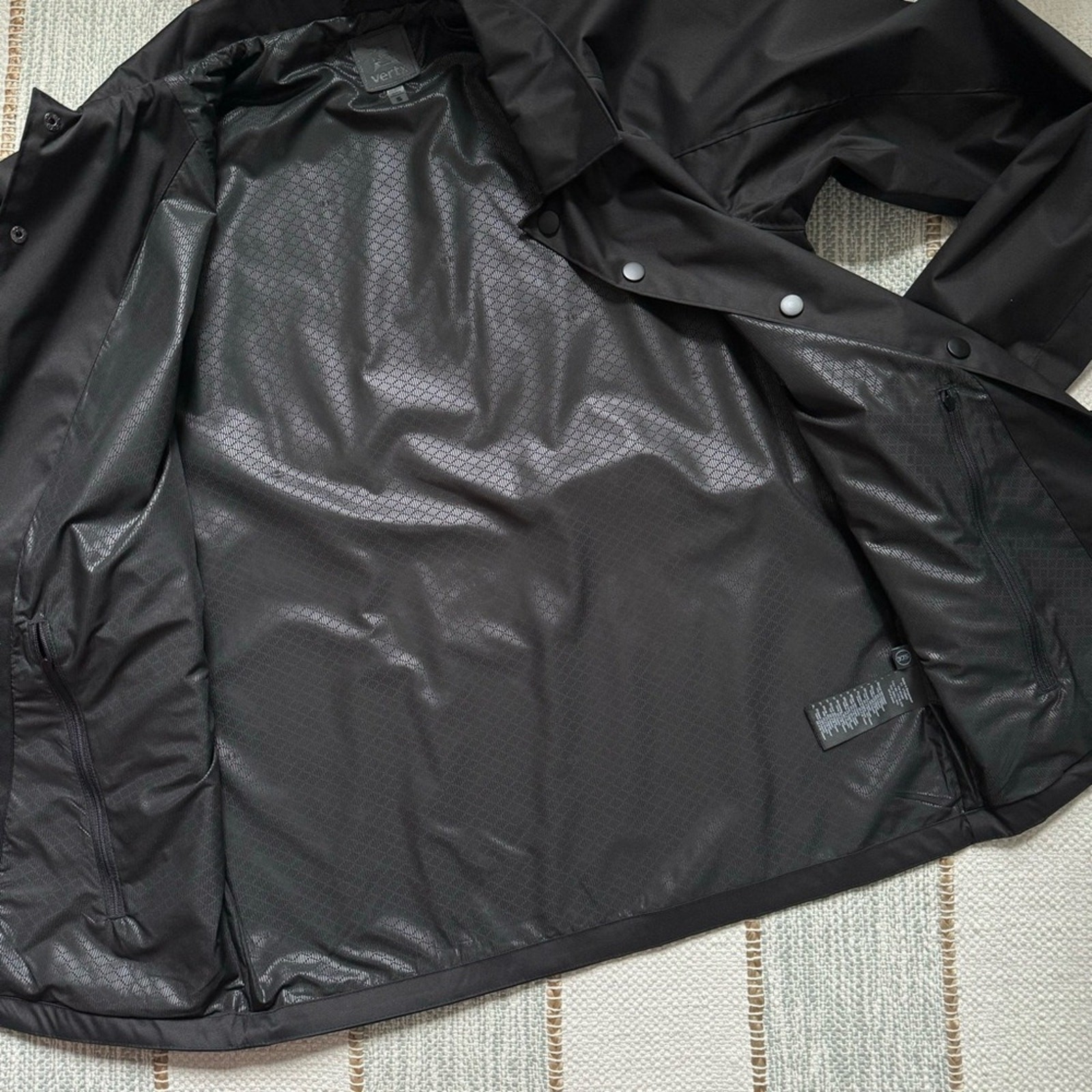 Vertx Black Lightweight Snap Front Collared Windb… - image 7