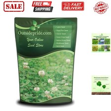 Perennial White Dutch Clover Seed - 2 lbs. Nitrocoated, Inoculated Clover See...