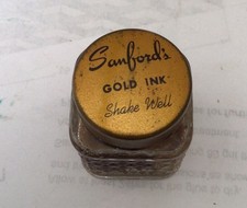 Vintage Sanford&rsquo;s Gold Ink #564 Bottle