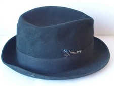 ANCIEN CHAPEAU HOMME /feutrine noire /versaille paris