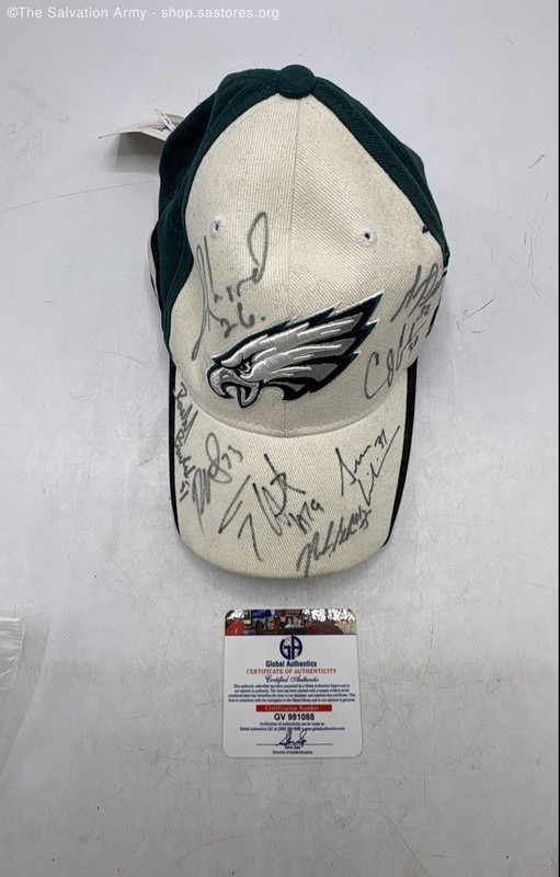 NFL Signed 2007 Philadelphia Eagles Baseball Hat W/ COA