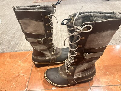 [ソレル] CONQUEST CARLY WP NL2033 SOREL Conquest Carly Womens 7.5 Tall Boots NL2033-208 Light