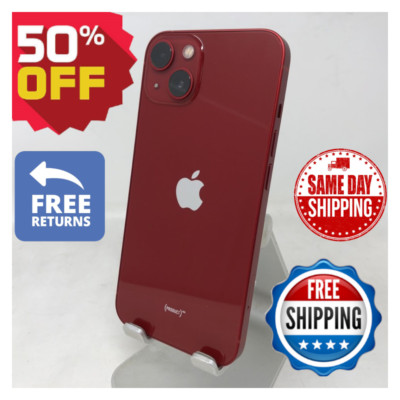 Apple iPhone 13 128GB 512GB Unlocked iOS Red/White Verizon ATT TMobile WiFi
