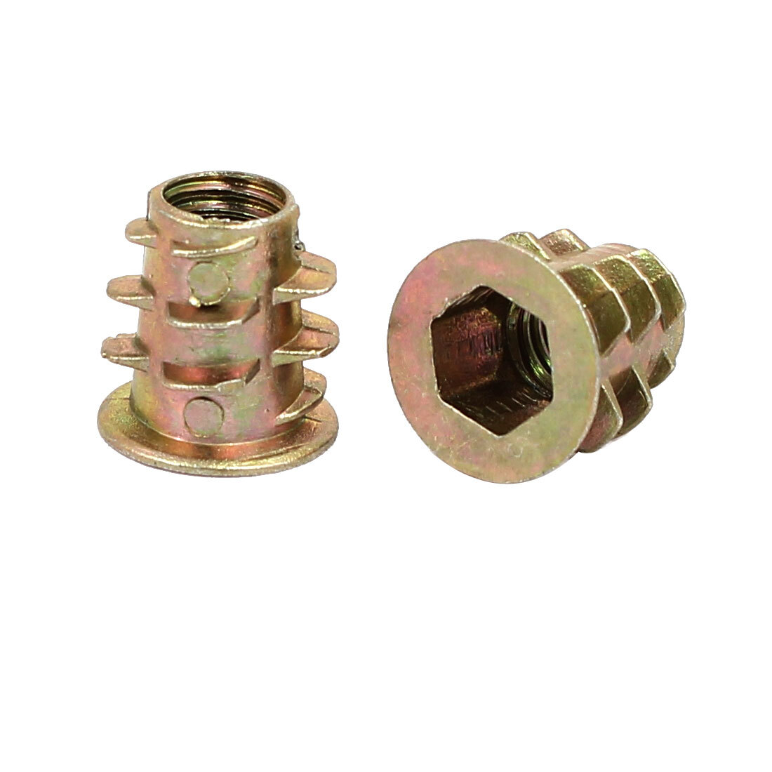 Hex Drive Head Nut, 50Pcs Socket Screw-in Insert Nuts, M4*8mm Wood Furniture Threaded Zinc Alloy, For Wood Furniture