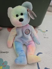 TY Beanie Baby B.B. The Bear W Tag Retired Birthday 1999 - MINT