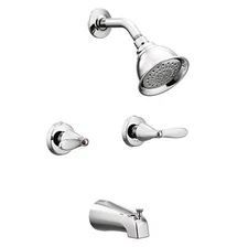 MOEN Adler 82602 Two Handle 1-Spray Tub and Shower Faucet with Valve in Chrome