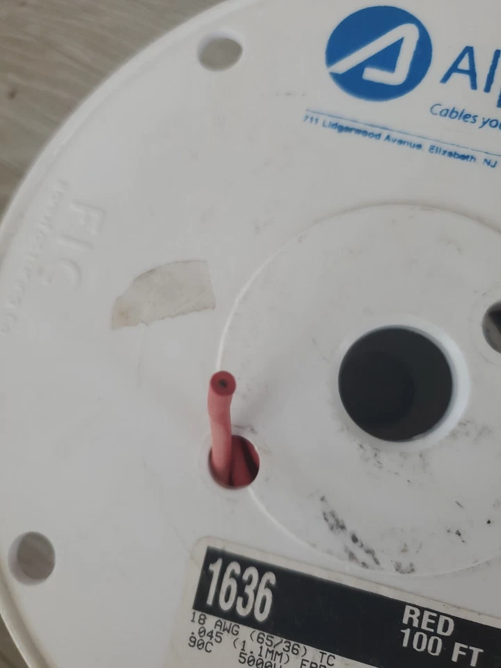 Alpha Wire 1636 #18awg Premium EPR Rubber Insulated Test Lead Wire 5kV Red /36FT - Imagem 4 de 4